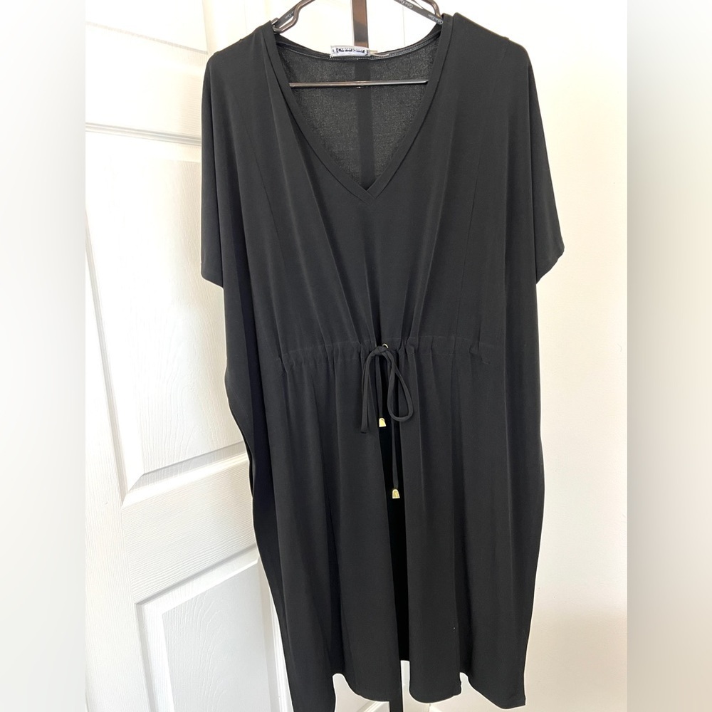Calvin Klein Bat Wing Black Dress Size 8